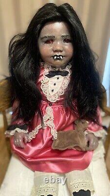 OOAK Toddler Vampire? Goth Realistic Alternative Reborn Art Horror Doll June