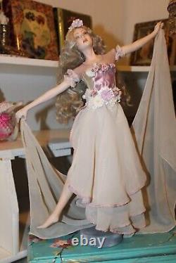 OOAK Vintage Graceful Isadora-Style Dancer Doll-Porcelain-19 Tall