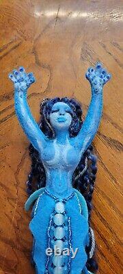 OOAK Water Spirit Doll Oshun Yemaya Doll Poppet Handmade Artist NOLA GENE