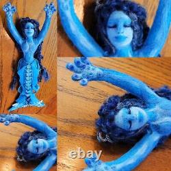 OOAK Water Spirit Doll Oshun Yemaya Doll Poppet Handmade Artist NOLA GENE