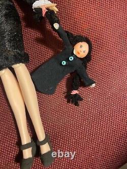 OOAK Wednesday Addams Doll Handmade Collector Custom Repaint Unique Art
