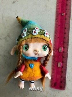 OOAK art doll, polymer fairy faerie by Kerrie Anne Sawyer