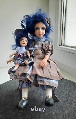 OOAK artist Doll Blue Happiness