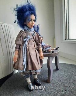 OOAK artist Doll Blue Happiness