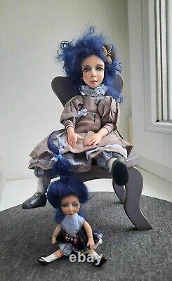 OOAK artist Doll Blue Happiness