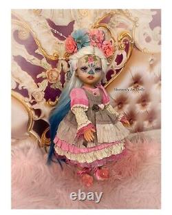 OOAK custom repainted Paola Reina doll 13,5 Day Of The Dead Art Doll