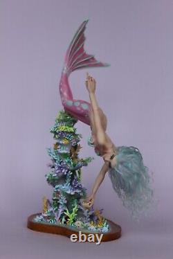 OOAK doll mermaid Kaia, polymer clay sculpture by Diana Genova