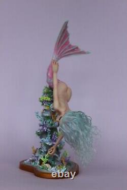 OOAK doll mermaid Kaia, polymer clay sculpture by Diana Genova