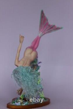 OOAK doll mermaid Kaia, polymer clay sculpture by Diana Genova