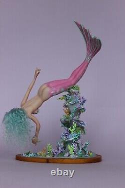 OOAK doll mermaid Kaia, polymer clay sculpture by Diana Genova