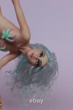 OOAK doll mermaid Kaia, polymer clay sculpture by Diana Genova