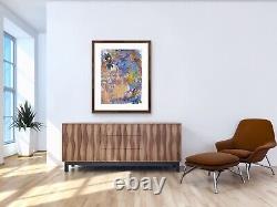 OOAK painting artwork Contemporary Abstract Art earthy colors Movement byKat