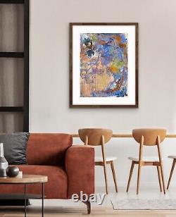 OOAK painting artwork Contemporary Abstract Art earthy colors Movement byKat