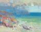 Ocean Side, Original Oil Painting Handmade Artwork One Of A Kind