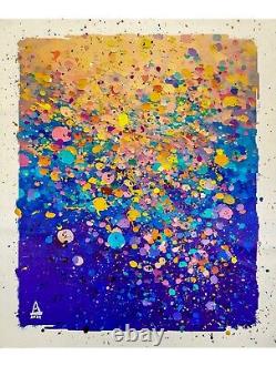 One-Of-A-Kind. Hand embellished canvas giclee Akro by Arvydas Gaiciunas w COA