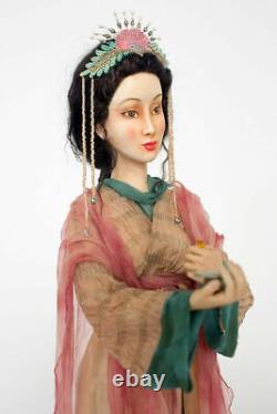 One of a Kind by Artist Ethel Loh Strickarz Beautiful Handmade Paperclay Woman