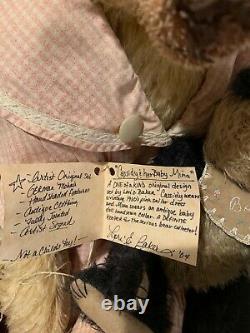 One of a kind artist signed Bramble Bear's Woods Collectible Teddy Bears