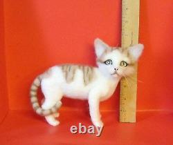 Ooak Adsg Needle Felted Cat, Dog, Animal, Or Portrait Of Your Pet! Miniature