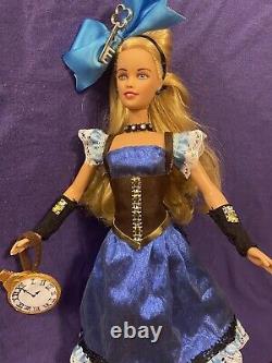 Ooak Alice in Wonderland Steampunk style Doll Custom Repaint Handmade Collector