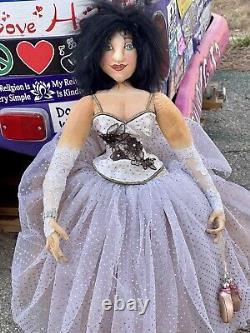 Ooak Art Doll Handmade Ballerina Doll One-Of-A-? Kind 33tall