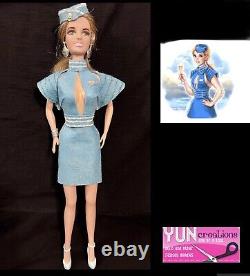Ooak Britney Spears Doll In Toxic Video Flight Attendant Custom Handmade Collect