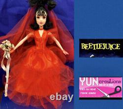 Ooak Doll Lydia Beetlejuice bride Custom Unique FanArt Collector Handmade barbie