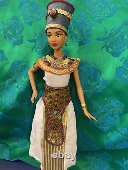 Ooak Nefertiti Queen of Egypt -Custom Collector art doll Handmade barbie Goddess
