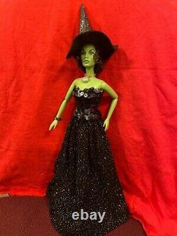 Ooak Wicked witch barbie Elphaba Glam Custom Doll Collector handmade fanart