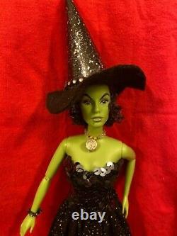 Ooak Wicked witch barbie Elphaba Glam Custom Doll Collector handmade fanart