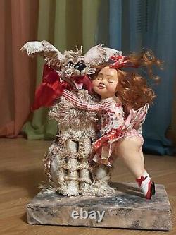 Ooak art doll, hand made sculpture by Svetlana