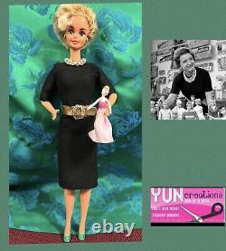 Ooak barbie doll as Ruth Handler Custom Handmade Collect Tribute Inspired Art