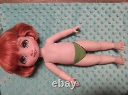 Ooak disney animator repaint baby doll! + Handmade Baby carrier bed set