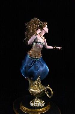 Ooak doll art sculpture polymer handmade Jeannie fantasy by laura la fauci