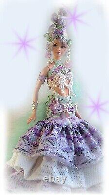 Ooak fashion art doll gypsy Lovely Lavender collector doll