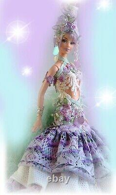 Ooak fashion art doll gypsy Lovely Lavender collector doll