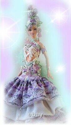 Ooak fashion art doll gypsy Lovely Lavender collector doll