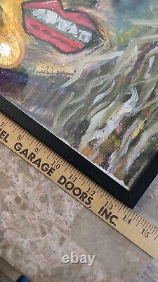 Original Art Acrylic Abstract Painting signed by artist Wall Decor OOAK 14x18