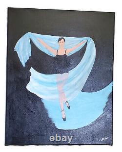 Original Dancer Handmade Acrylic Painting Set Canvas Signed by Artist OOAK 20x16