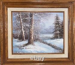 Original Framed Oil Landscape Painting Signed By Artist 12x15
