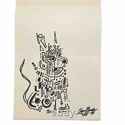 Original drawing art signed By Artist Josue Munoz 9x 12 On Paper(OOAK)