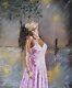 Original Oil Painting, Girl In The Rain, Ukrainian Artist 20x24