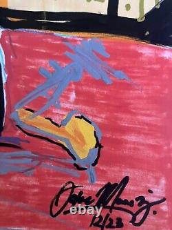 Original painting14x17 signed by artist Josue Munoz Limited Edition#2 OOAK New
