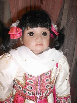 PORCELAIN ARTIST EAST INDIAN BABY DOLL- Hand made