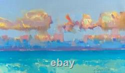 Pacific Clouds, Original Oil painting, Handmade artwork, One of a kind