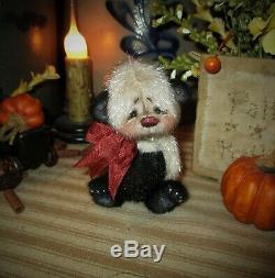 Patti's Ratties 3 Mini Teddy Bear Cub OOAK Gift Doll Panda Artist Sikes