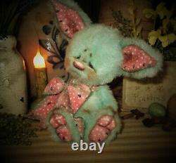 Patti's Ratties 6 Monster Troll Yeti Watermelon OOAK Gift Bear Artist Sikes