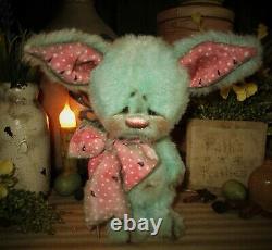 Patti's Ratties 6 Monster Troll Yeti Watermelon OOAK Gift Bear Artist Sikes