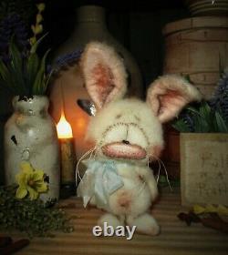 Patti's Ratties 7 Bunny Rabbit Spring Cottontail OOAK Doll Bear Artist Sikes
