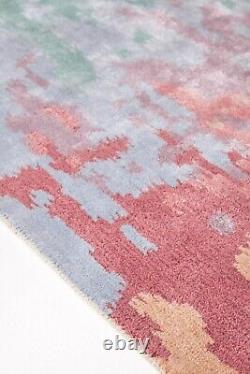 Penelope Wool & Viscose Tufted Rug, Abstract Art, Modern Decor, Vibrant Colors