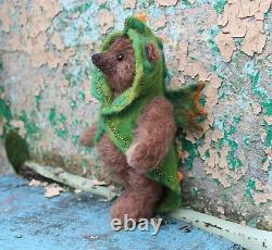 Plush bear, ooak toy, collectible toy, teddy bear, artist made, handmade